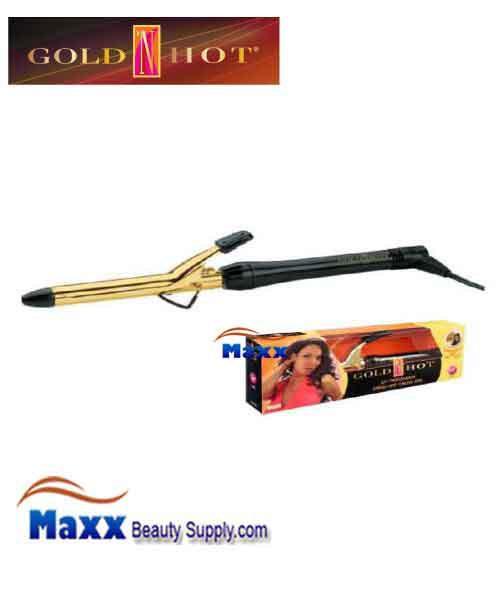 Gold N Hot 24K Gold Coated #GH193 Spring Curling Iron - 3/4"